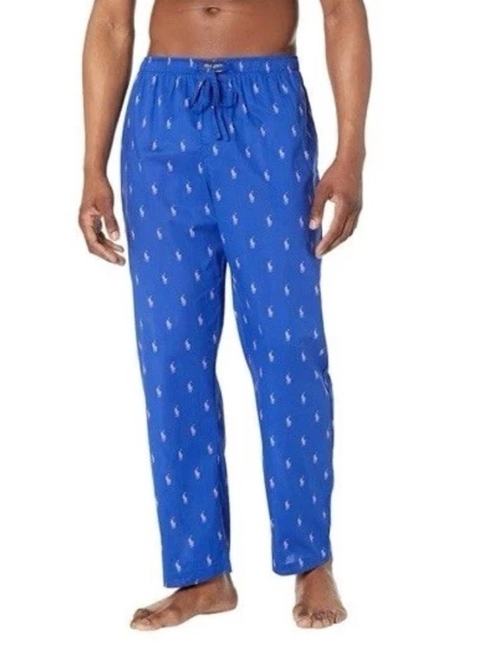 Polo Ralph Lauren Other - Polo by Ralph Lauren Royal Blue Polo Pony Print Lounge Sleep Pants Size Small